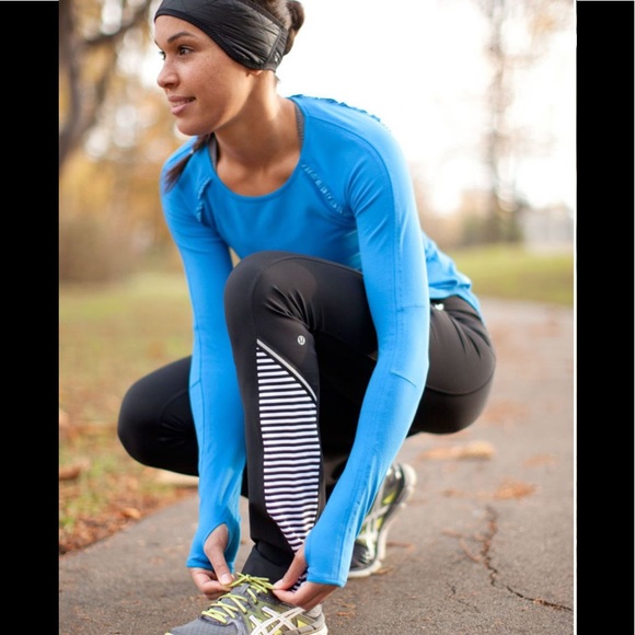 🖤Lululemon Run:Ice QueenPant-Mini Stripe🖤 - Picture 2 of 11